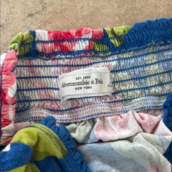 Abercrombie & Fitch Blue and Pink Strapless Sundress - Picture 2 of 5